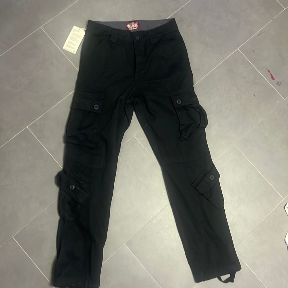 black cargo pants